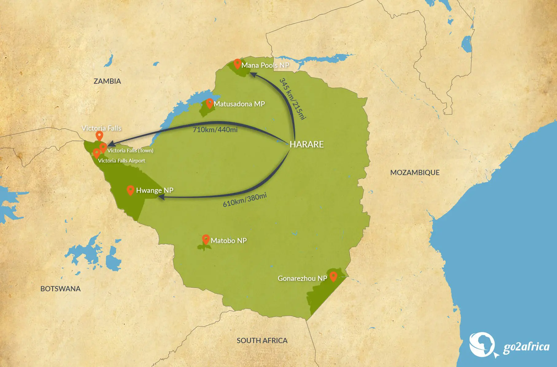 Zim map