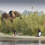 Canoe safari with Baines' River Camp.