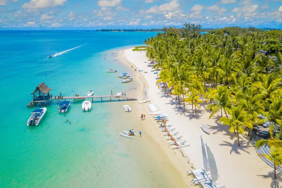 Aerial view of Trou Aux Biches, Mauritius | Go2Africa