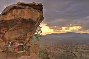 Increíbles vistas de la Reserva Nacional de Samburu desde Saruni Samburu.