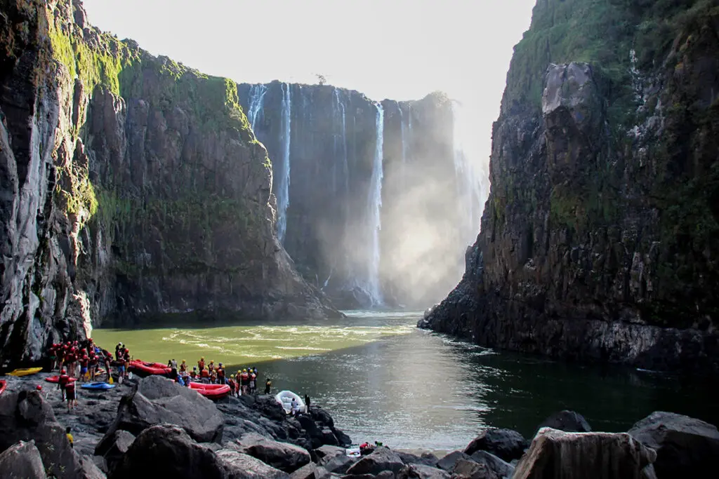 The Boiling Pot whirlpool at Victoria Falls in Zambia | Go2Africa