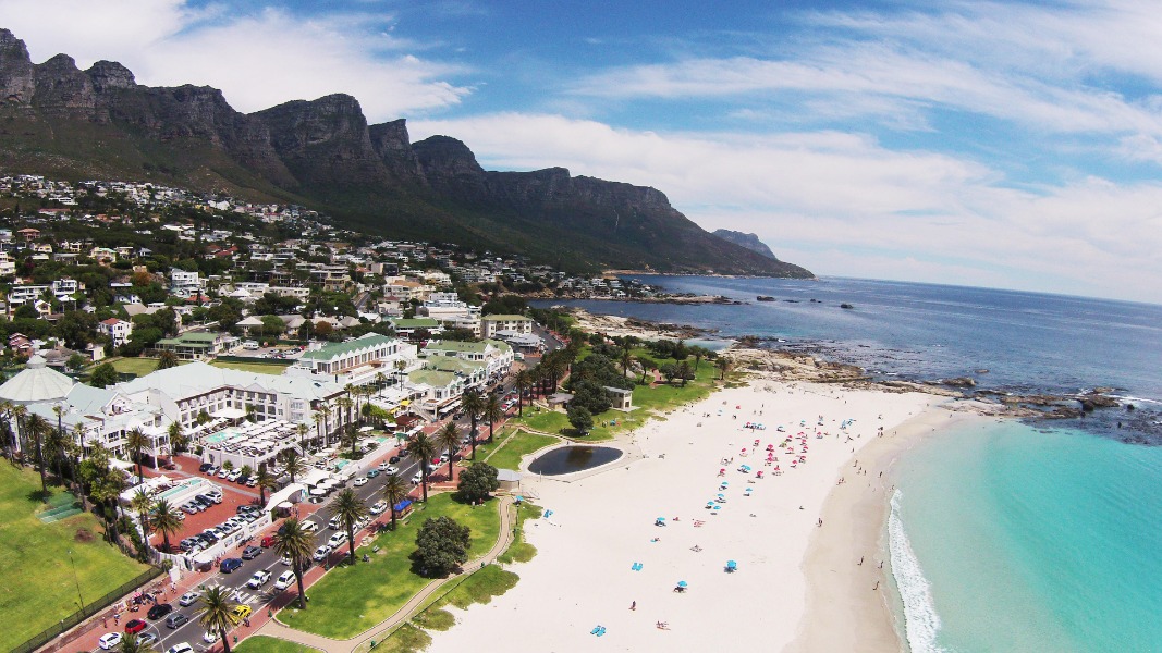 Aerial view of Camp's Bay Beach, Cape Town | Go2Africa
