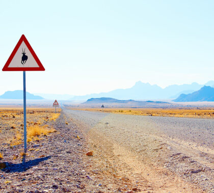 Namibia is a land of big blue skies and excellent infrastructure – including the well-maintained dirt roads.