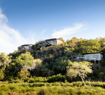 A cutting-edge deigned lodge dropped into the untamed terrain of Singita's privately-leased concession.