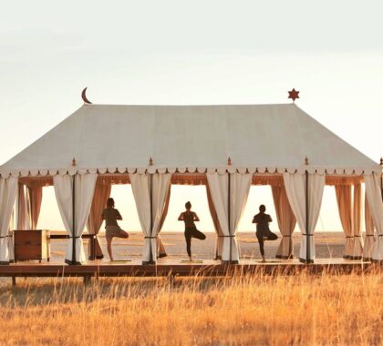 San Camp Yoga Tent.
