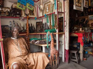 In Brazzaville's market you may well find exciting buys and interesting characters.