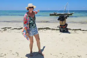 Beachside luggage transfers.