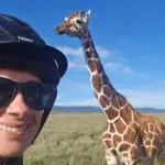 Giraffe sightings from horseback.