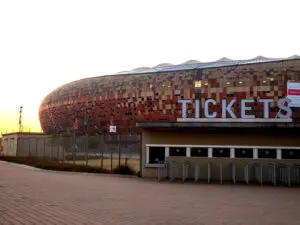 Famous Soccer City was the largest stadium build for the 2010 Soccer World Cup, and is based in Soweto.