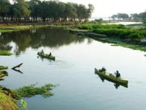 Game drives & guided walks are augmented by the ultimate Lower Zambezi experience- a canoe safari.