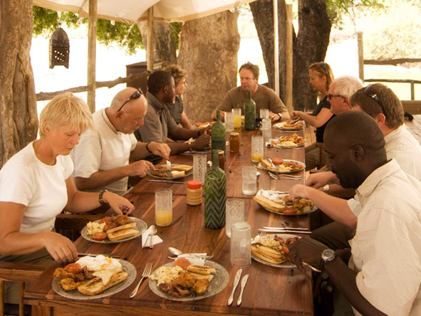 Game drives start early at Mana Pools but you'll be well rewarded with a classic safari brunch.