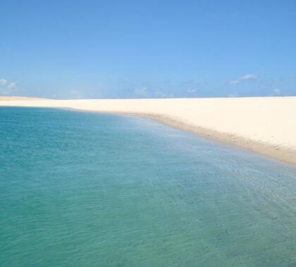 Keeping things simple: sun, sky & sea - it's a classic Mozambique beach holiday.