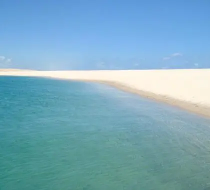 Keeping things simple: sun, sky & sea - it's a classic Mozambique beach holiday.