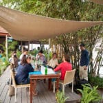 Mami Wata is the perfect spot for dinner or a sundowner on the banks of the Congo river.