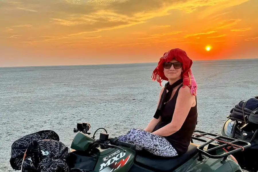 Exploring by quad bike