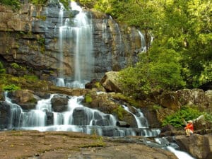 Hike from Chitengo Village to spectacular Murombodzi Falls on Mount Gorongosa. © Bob Poole
