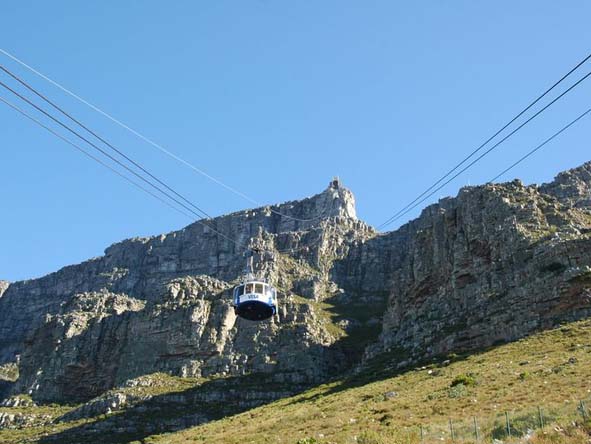 Table Mountain's modern cableway offers the easiest way to the top but why not hike up and take the cable car down?