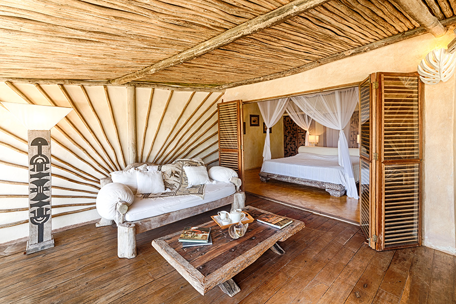 Alfajiri Beach bedroom.