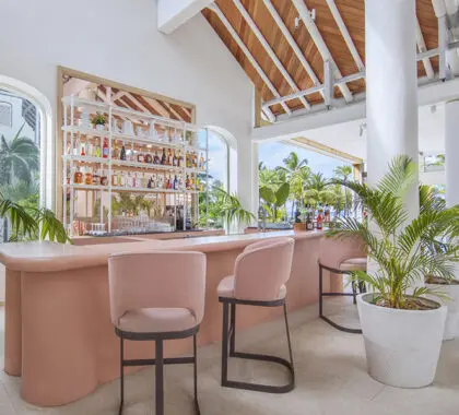 Sit back, relax and order a cocktail. 