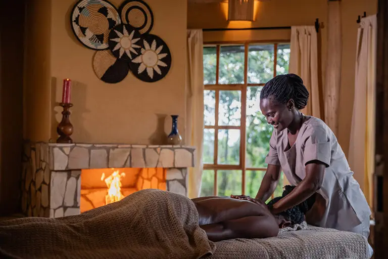 Indulge in a massage after a day's trek.