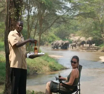 This is the life - Sip on a chilled drink as you enjoy close-up game viewing from the comfort of your chair.