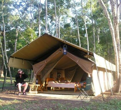 Get in touch with your natural surroundings in your secluded tented suite.