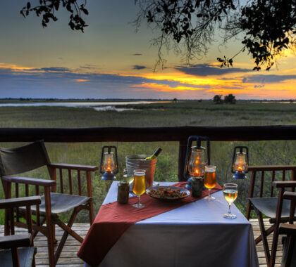 Savour the view as you dine on authentic African dishes out on the deck.