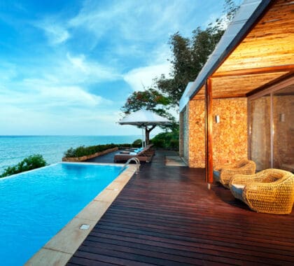 A las familias y grupos les encantará la villa de 2 dormitorios de Meliá, que cuenta con una piscina infinita con vistas al océano.