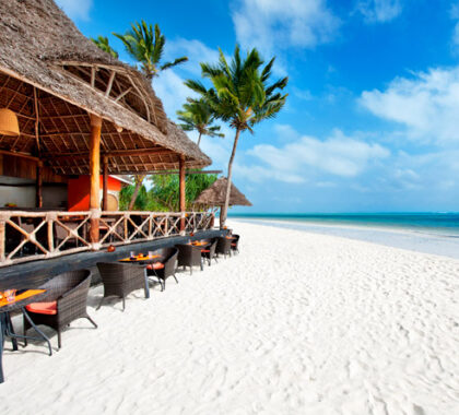 Melia's Gabi Beach Restaurant sits on a powder-sand beach, serving tall drinks & seafood grills.
