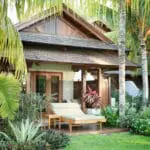 Palm trees & tropical gardens provide a lush setting for some of the hotel's suites.
