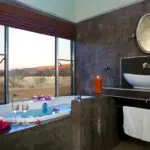 Freshen up in your spacious bathroom before heading out for dinner.