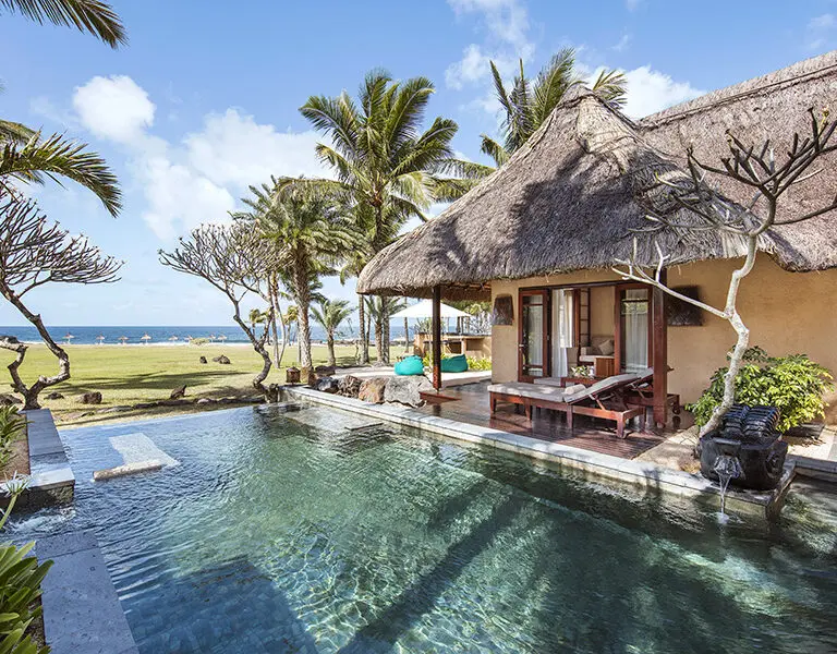 Poolside bliss with beach views | Shanti Maurice Resort