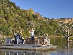Fishing at the dam below the lodge is the ideal way to experience this wonder firsthand. 