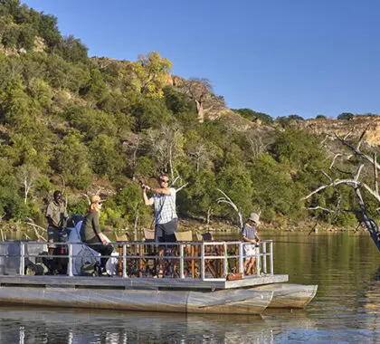 Fishing at the dam below the lodge is the ideal way to experience this wonder firsthand. 