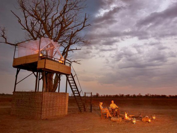 Savour a romantic candlelit dinner, while observing the wildlife roaming around the camp.