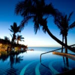 La piscina infinita del Anantara.