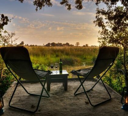 Enjoy an intimate sundowner on your private deck as you take in the views of your surrounding landscape.