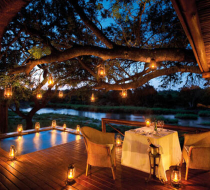 Candle-lit dinners on your private viewing deck are all part of the honeymoon experience.