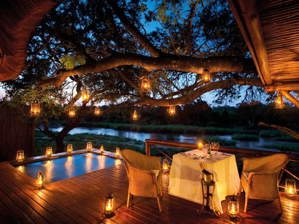 Candle-lit dinners on your private viewing deck are all part of the honeymoon experience.