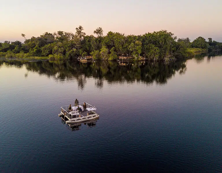 Get on the water of Xugana Lagoon.