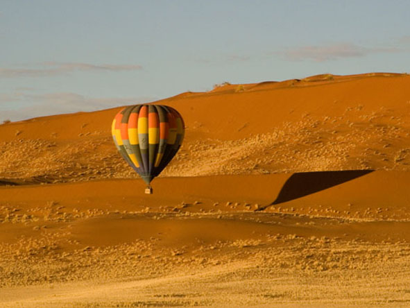 The scale of Namibia's vast dune fields is best appreciated from the air.