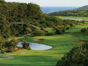 Zimbali Resort in KwaZulu-Natal has its superb 18-hole course right next to the balmy Indian Ocean.