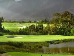 Bunkers & water hazards aside, captivating views add to the distractions at Fancourt!