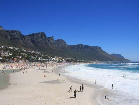Having your own car for your Cape Town holiday means easy access to summer hotspots like Camps Bay.