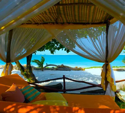 Sun-bed with a view