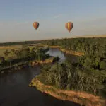 Book a hot air balloon safari.