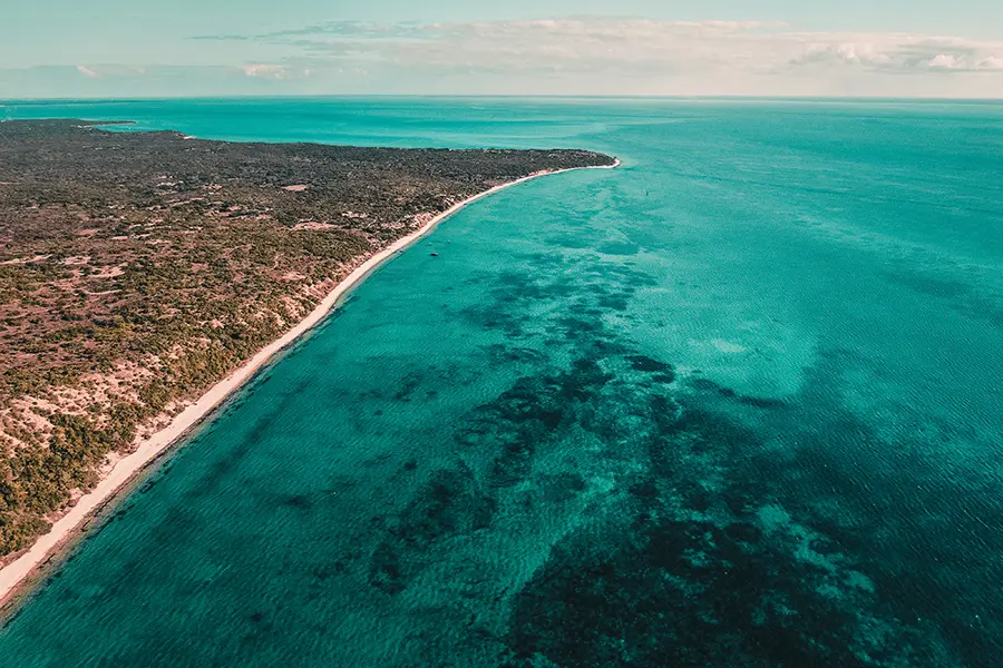 Costa de la isla de Bazaruto.
