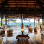 The spa lounge deck.