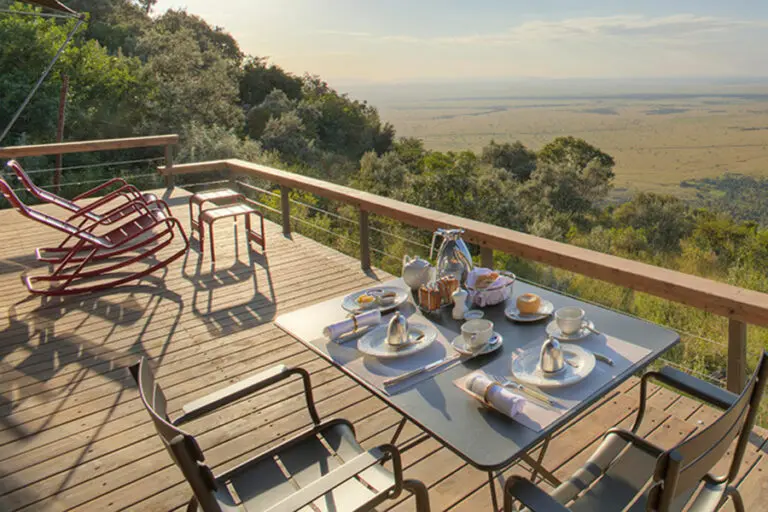 En Angama Mara, la buena comida es el centro de atención.