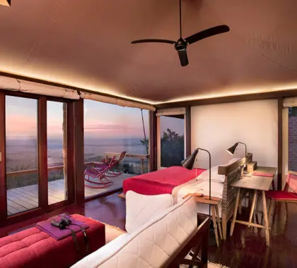 Vistas desde su dormitorio.